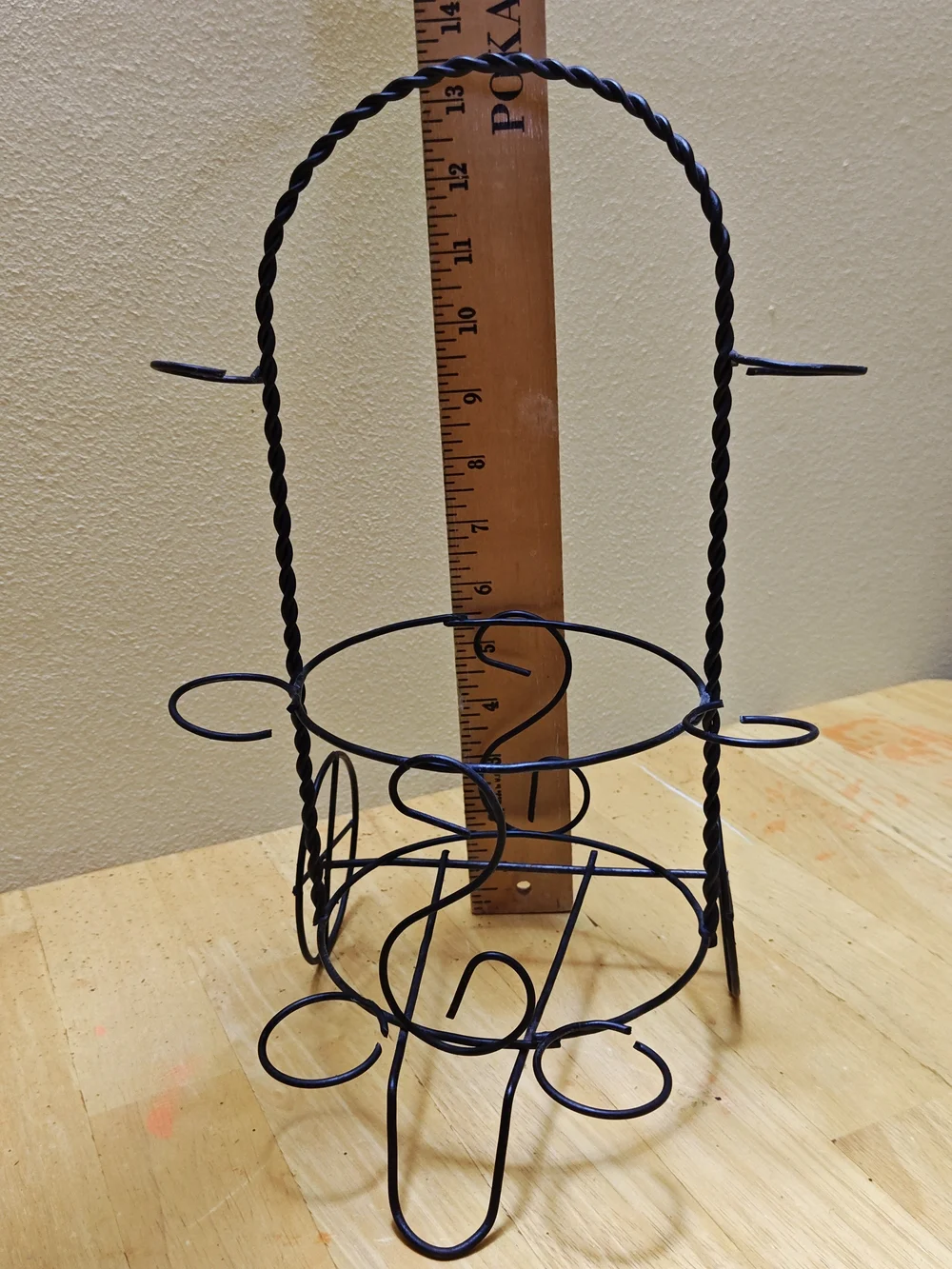 Vintage Guadalajara Tequila Decanter Set with 6 Shot Glasses Wrought Iron Stand